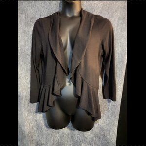 1XL Drapey Lace Back Cardigan Sweater